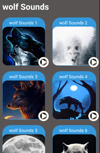 Wolf Sounds - Wolf Howls - Image screenshot of android app