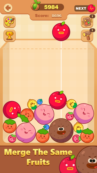 Fruit Merge Drop - Gameplay image of android game