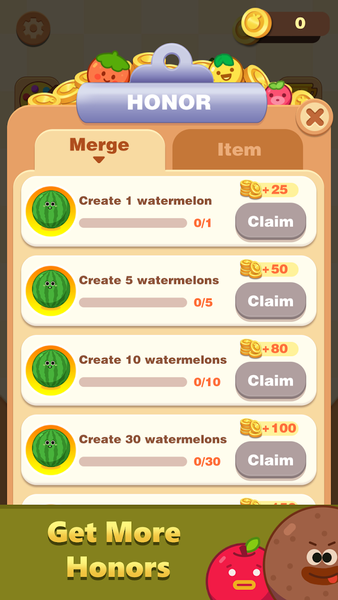 Fruit Merge Drop - Gameplay image of android game