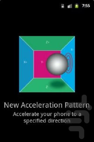 Sensor Lock Pattern - Image screenshot of android app