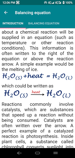 Pocket chemistry - chemistry notes - Image screenshot of android app