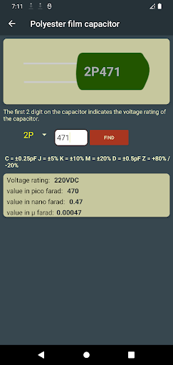 Electronics Toolbox - Image screenshot of android app