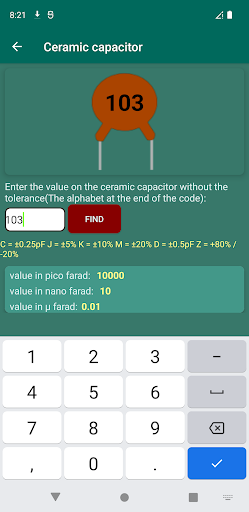 Electrocalc: Electronics tools - Image screenshot of android app