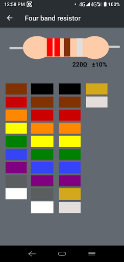 All resistor calculator - Image screenshot of android app