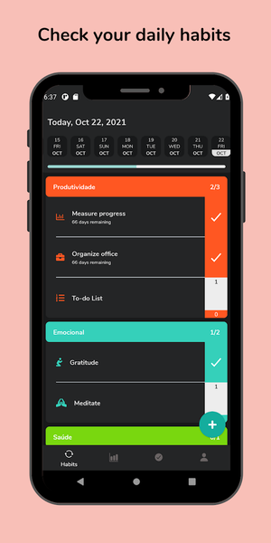 Habitude: Productive Habits - عکس برنامه موبایلی اندروید