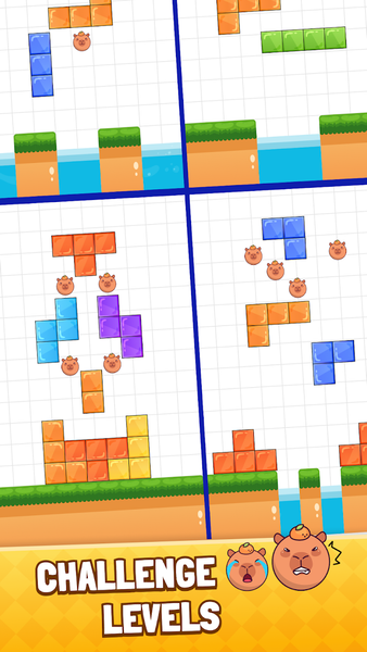 Capybara Rescue: Block Puzzle - عکس بازی موبایلی اندروید