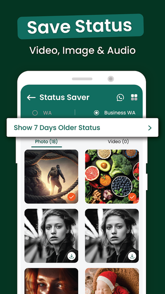 Status Saver - Video Saver - Image screenshot of android app
