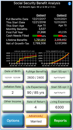 Social Security Optimizer - عکس برنامه موبایلی اندروید