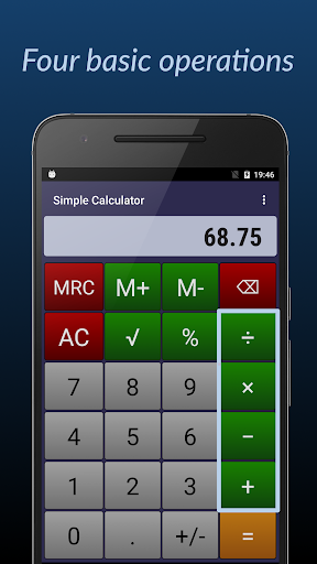 Simple Calculator - عکس برنامه موبایلی اندروید