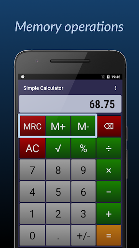 Simple Calculator - عکس برنامه موبایلی اندروید