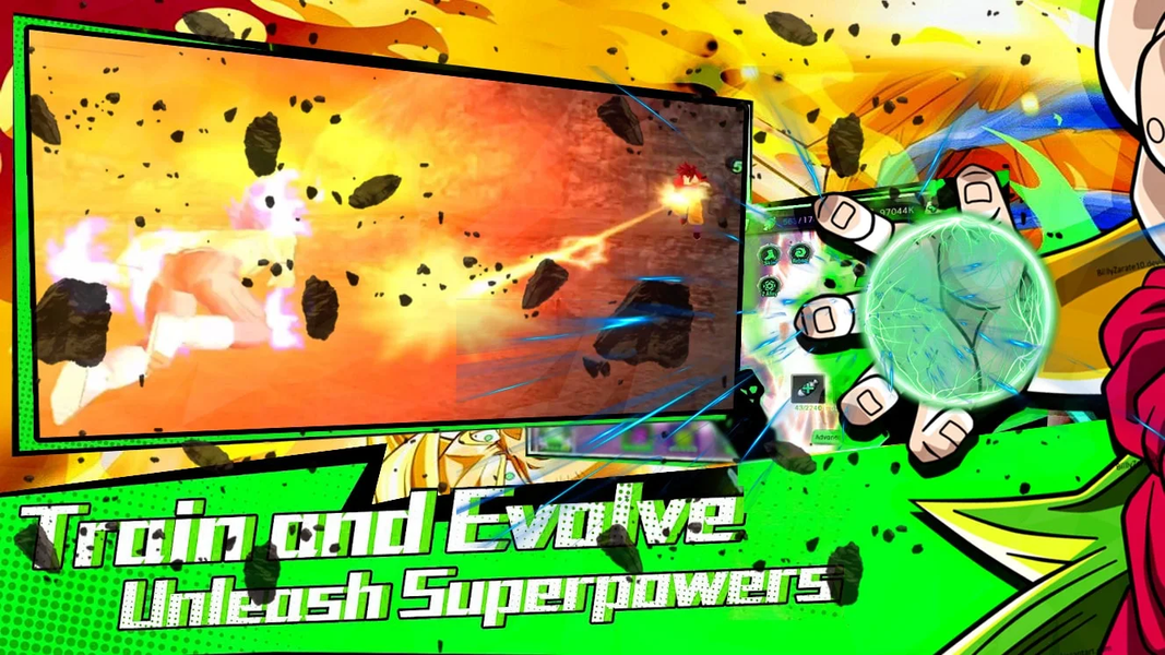 Ultimate Fusion Green Fighters - Gameplay image of android game