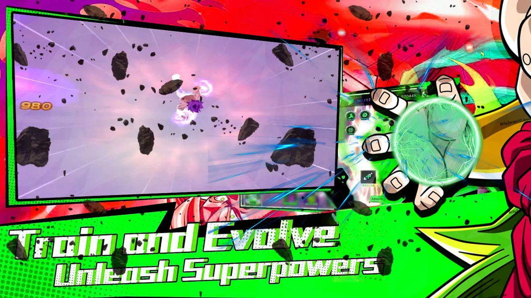Ultimate Fusion Green Fighters - Gameplay image of android game