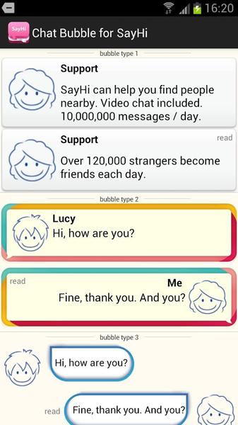 Choose Chat Bubble - Image screenshot of android app