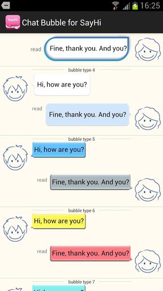 Choose Chat Bubble - Image screenshot of android app