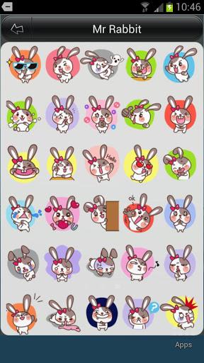 Mr Rabbit Animation for SayHi - Image screenshot of android app