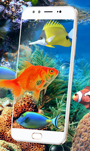 Aquarium Fish Live Wallpaper 2018: Koi Backgrounds - Image screenshot of android app