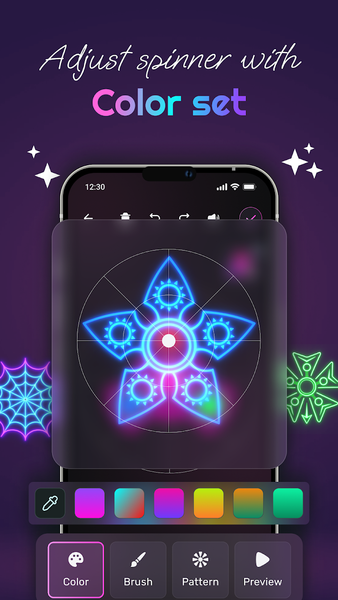 Magic Finger Glow Spinner Art - عکس برنامه موبایلی اندروید