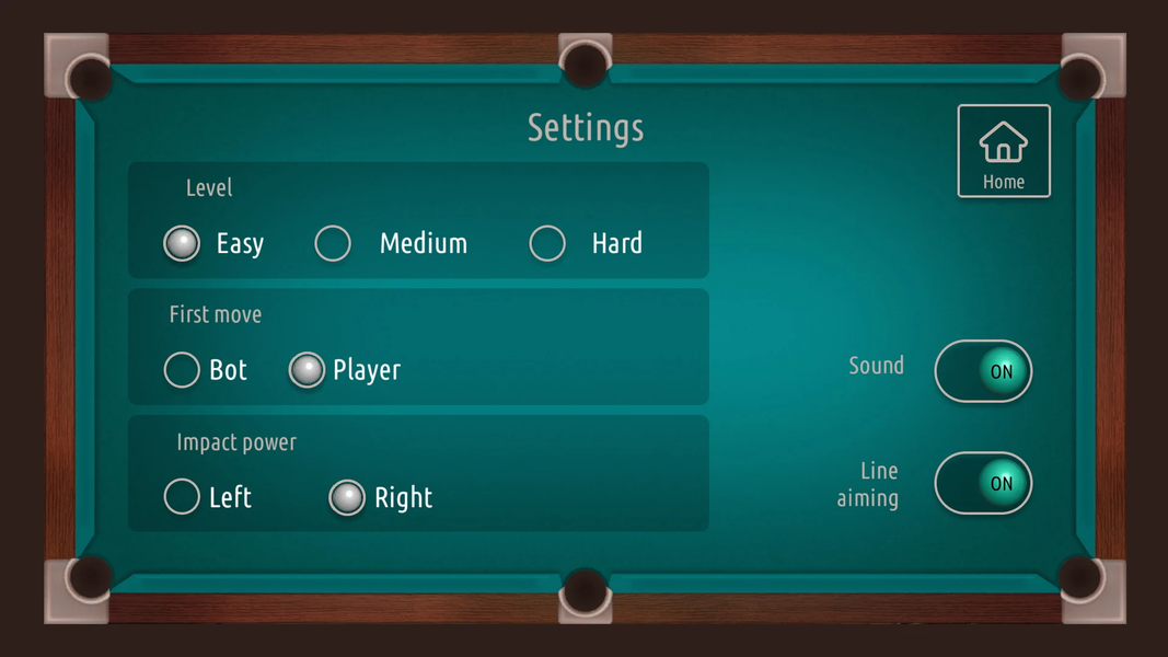 Russian Billiards For Two 2024 - Gameplay image of android game