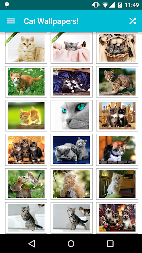 Cat Wallpapers! - Image screenshot of android app