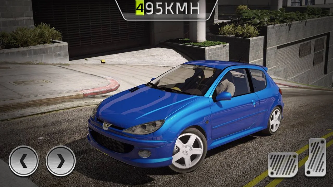 Car Simulator Peugeot 206 City - Gameplay image of android game