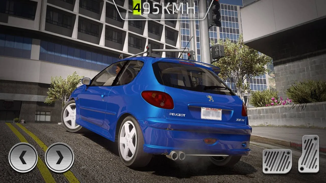 Car Simulator Peugeot 206 City - Gameplay image of android game