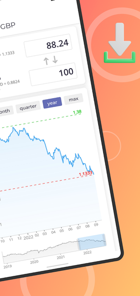 Instant Currency Converter - عکس برنامه موبایلی اندروید