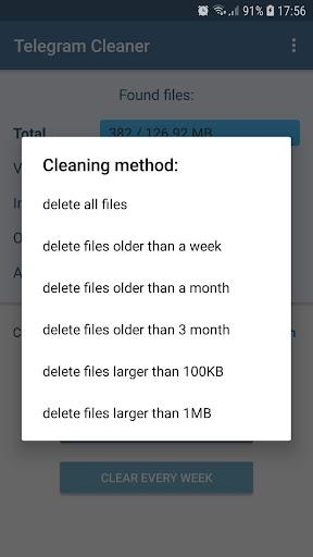 Cleaner for Telegram - Image screenshot of android app