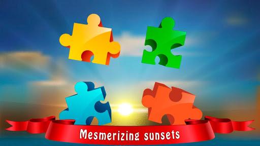 Puzzles for adults sunset - Gameplay image of android game