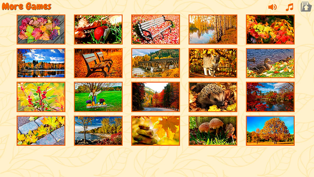 Puzzles autumn - Gameplay image of android game