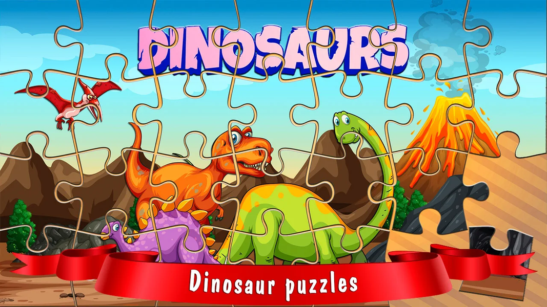 Dino Puzzle - Jigsaw - عکس برنامه موبایلی اندروید