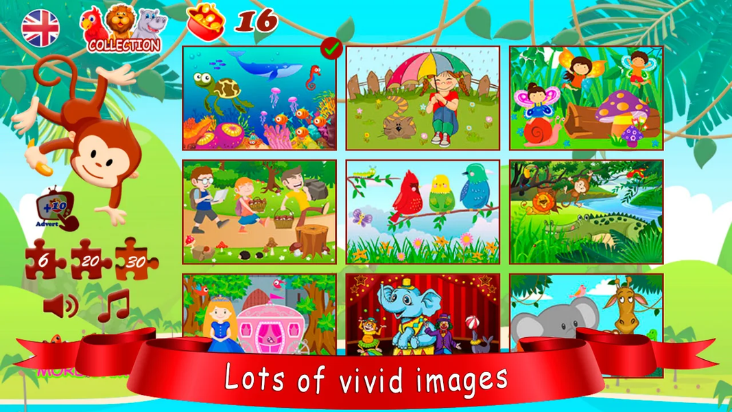 Children's puzzles 2 - Gameplay image of android game