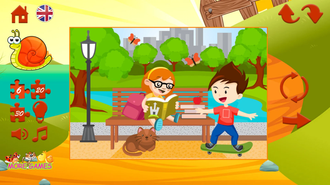 Games puzzles for children - Gameplay image of android game