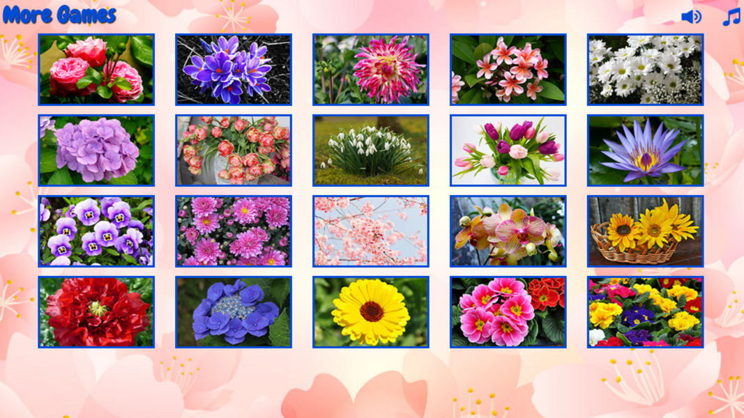 Big puzzles flowers - Gameplay image of android game