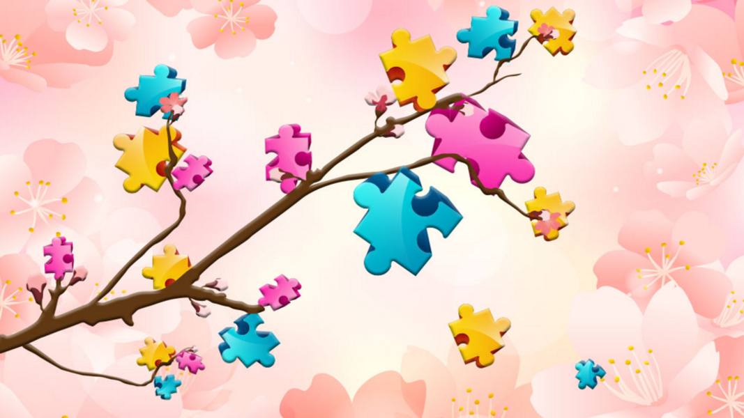 Big puzzles flowers - Gameplay image of android game