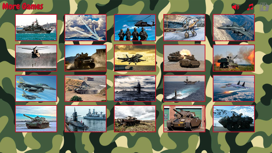 Puzzles military equipment - عکس برنامه موبایلی اندروید