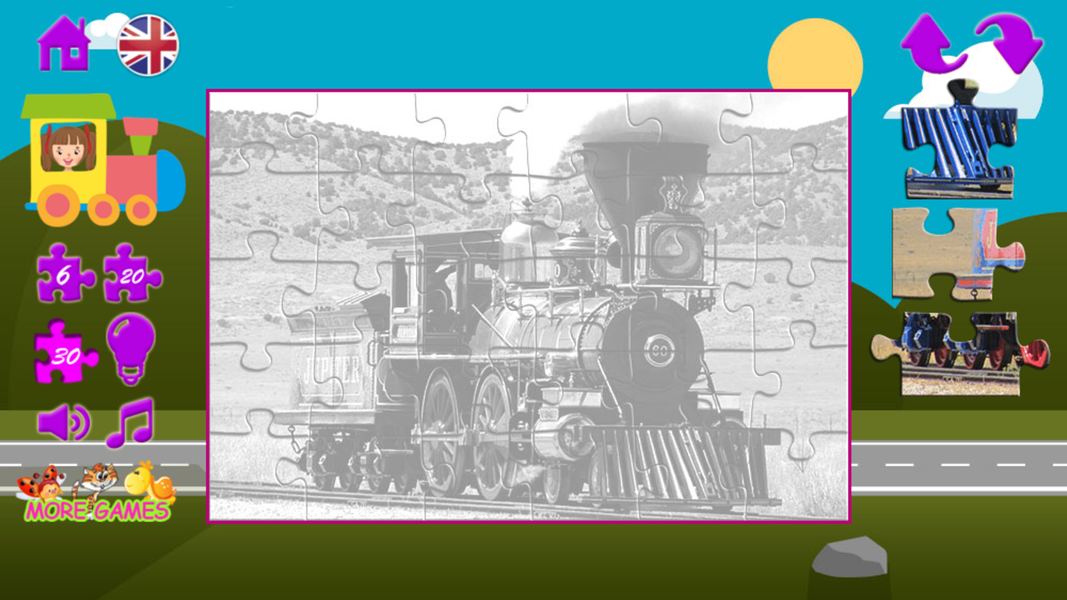 Train puzzles - Gameplay image of android game