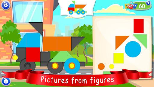 Learn shapes — kids games - عکس بازی موبایلی اندروید