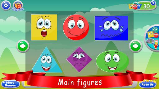 Learn shapes — kids games - عکس بازی موبایلی اندروید