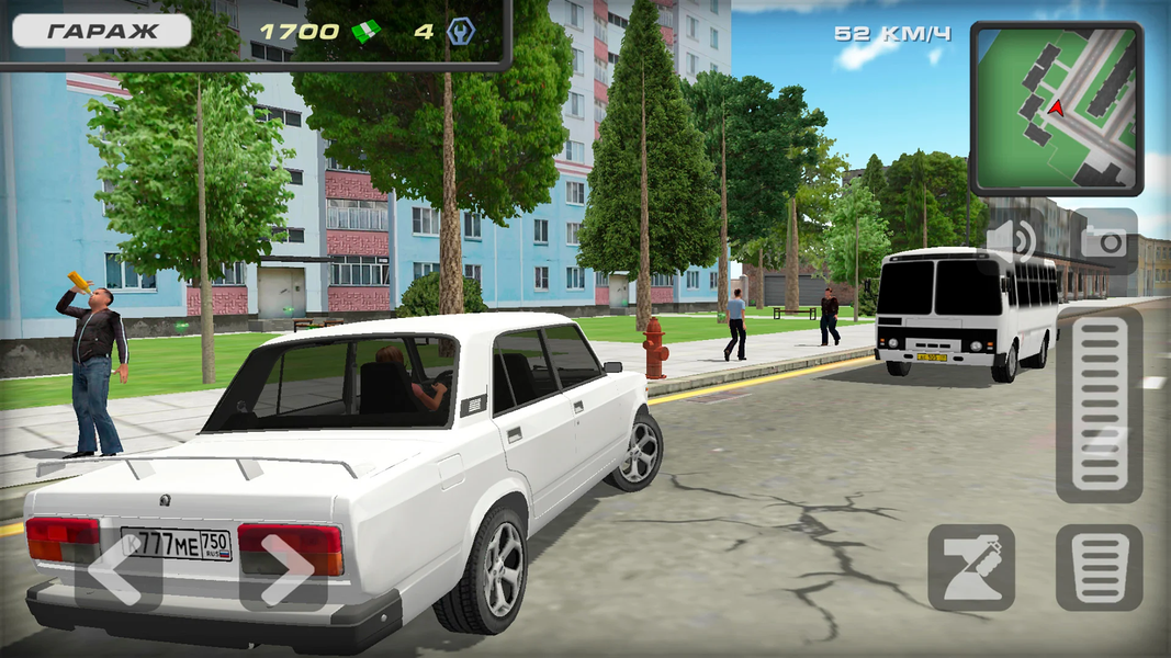 Lada 2107 Russian City Driving - Gameplay image of android game