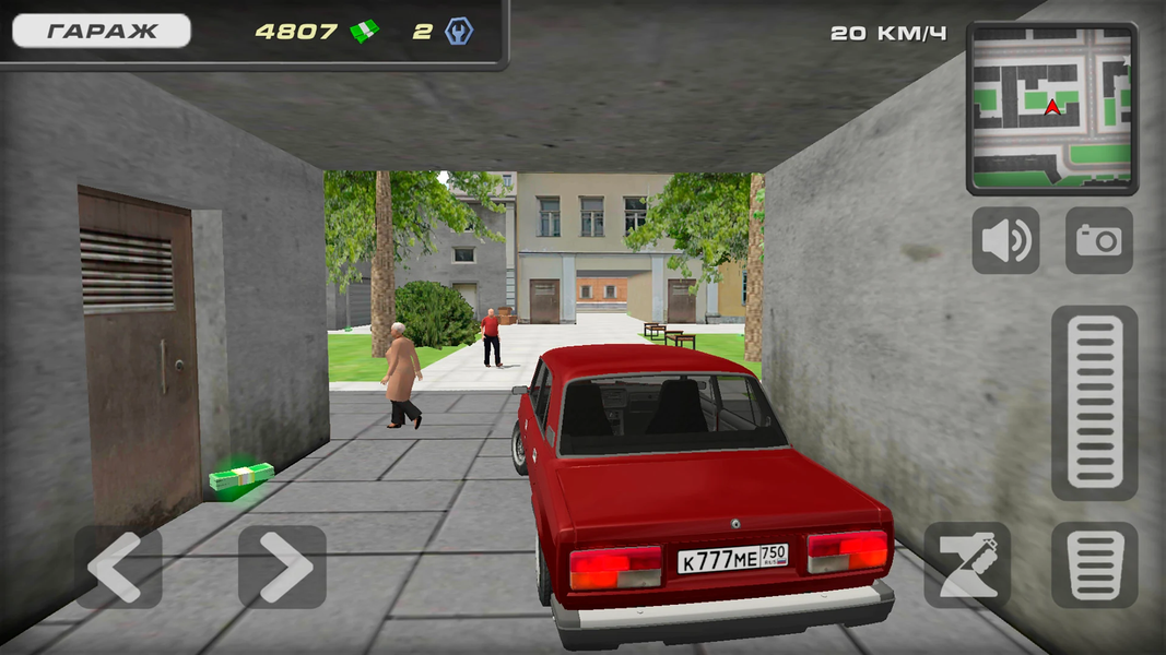 Lada 2107 Russian City Driving - Gameplay image of android game