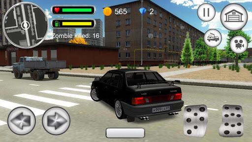 Driver 3D: Lada Samara 2115 simulator - Gameplay image of android game
