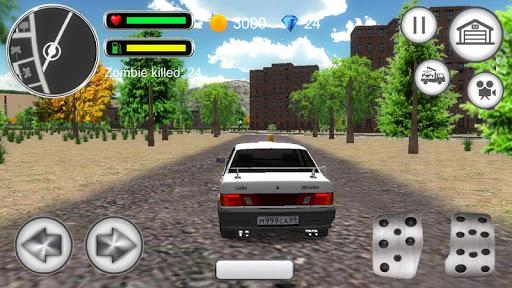 Driver 3D: Lada Samara 2115 simulator - Gameplay image of android game