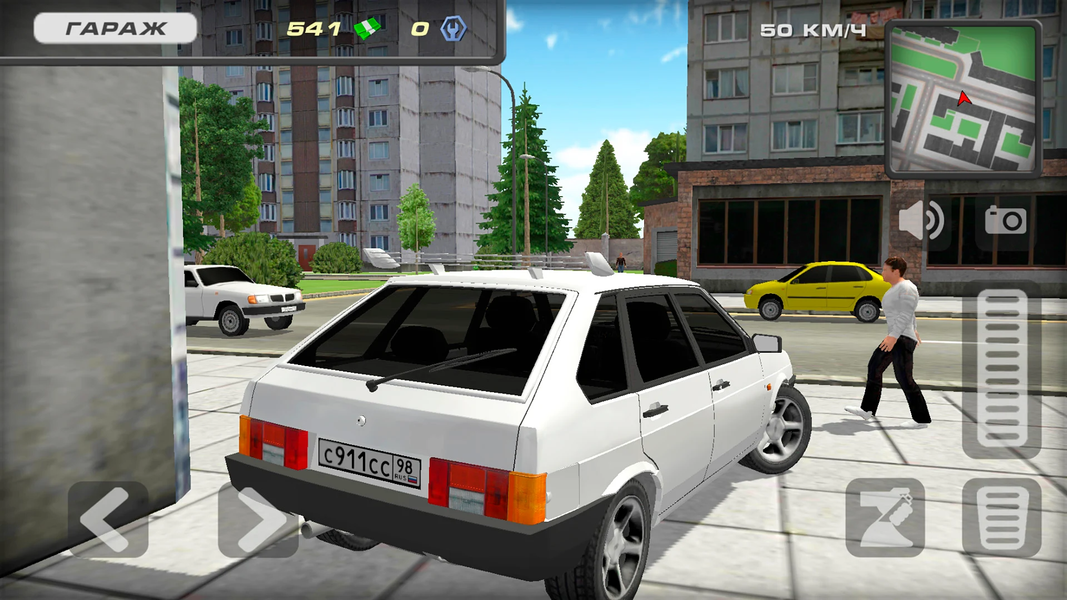 Lada 2109 Russian Car Driver - Gameplay image of android game