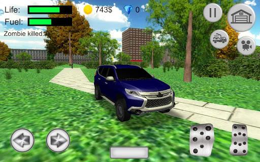 Offroad Pajero Car Simulator - Gameplay image of android game