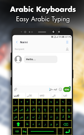 Arabic Keyboard Font Typing - Image screenshot of android app