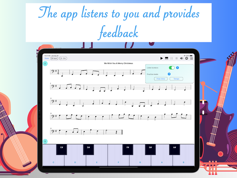Easy Note: learn music - عکس برنامه موبایلی اندروید