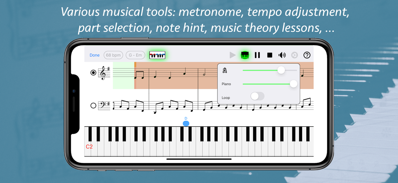 Piano eTutor: learn piano - عکس برنامه موبایلی اندروید