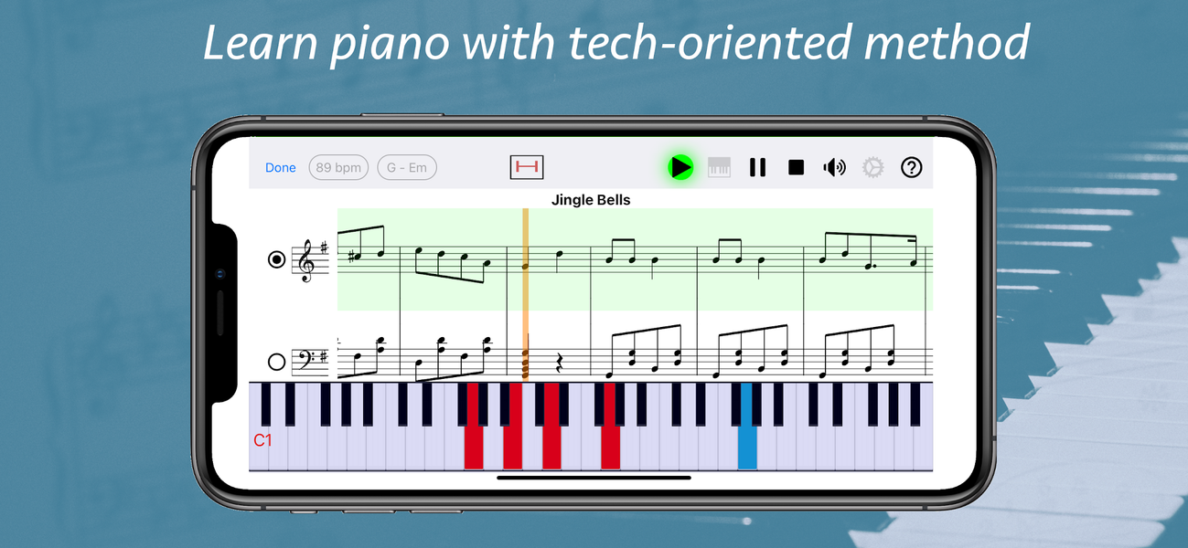 Piano eTutor: learn piano - عکس برنامه موبایلی اندروید