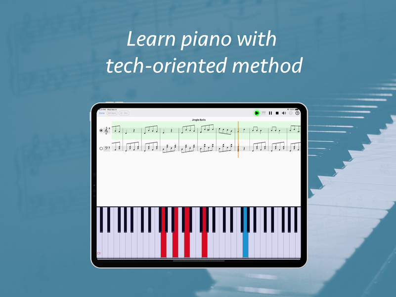 Piano eTutor: learn piano - عکس برنامه موبایلی اندروید
