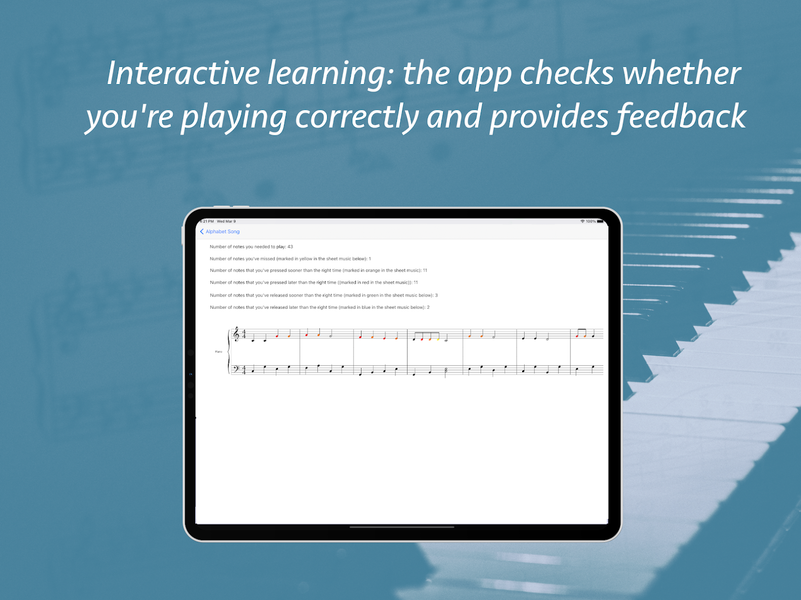 Piano eTutor: learn piano - عکس برنامه موبایلی اندروید